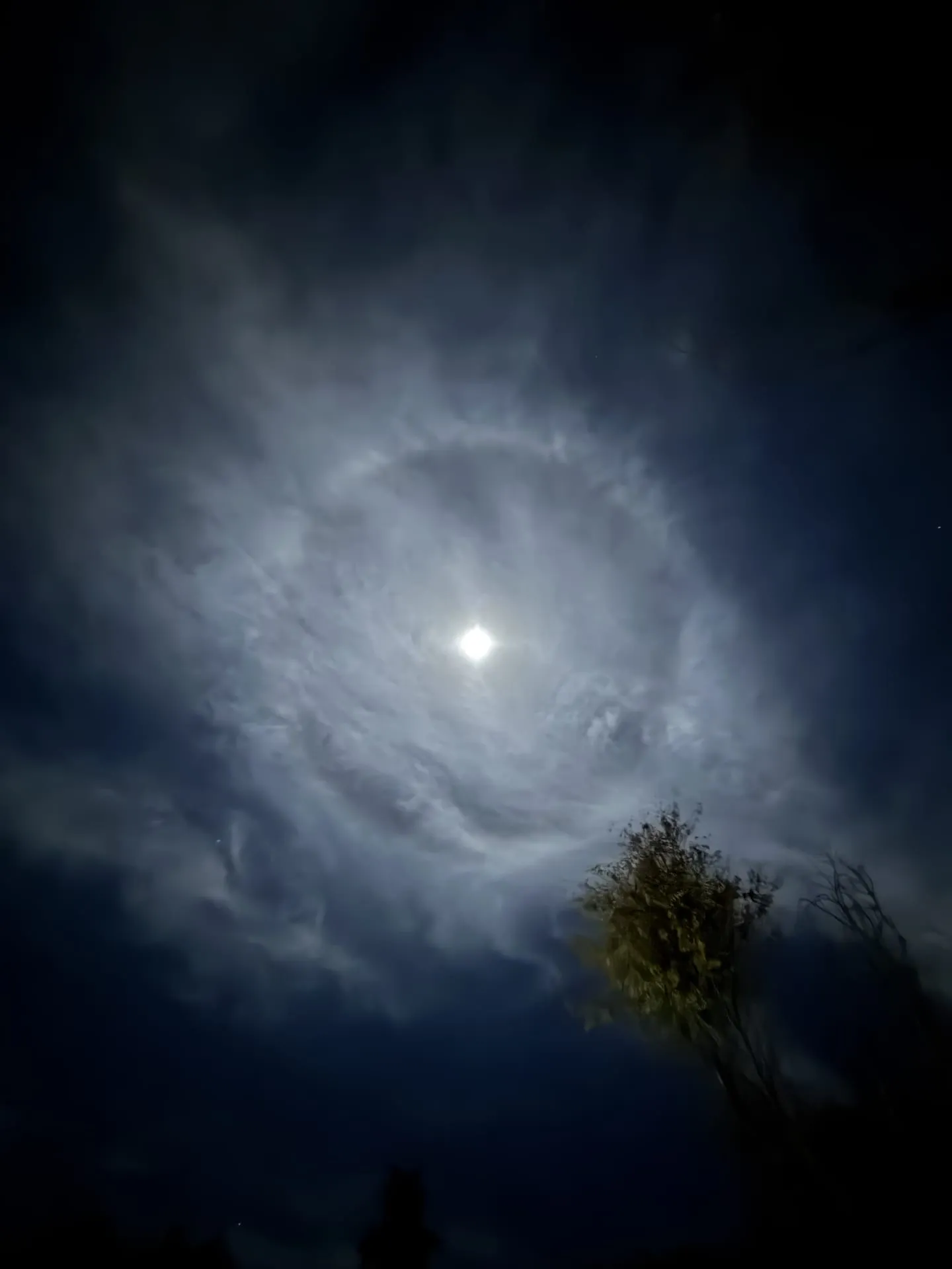 Moon with perfect circle halo Untitled Album