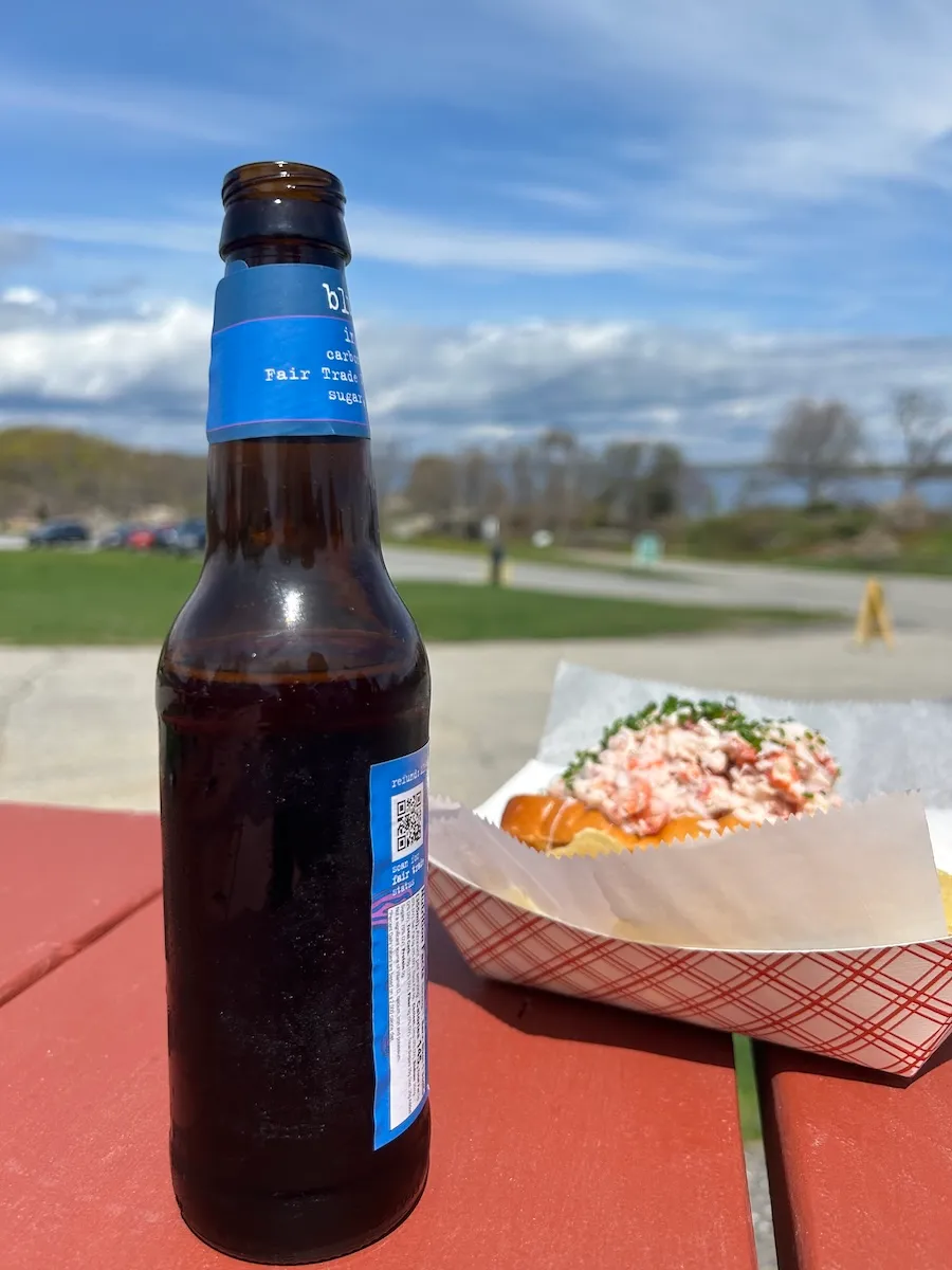 Lobster roll lunch in South Portland